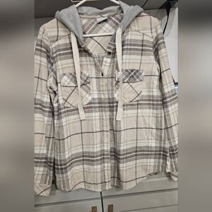 Columbia Hoodie Plaid Medium